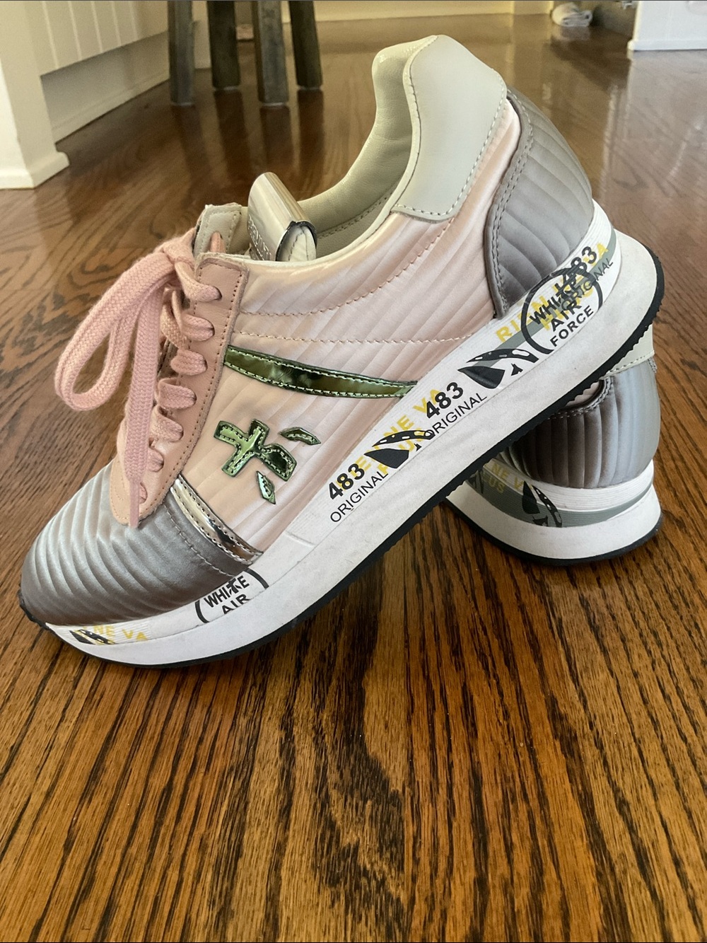 Premiata Lauryn Metallic-Satin 3617 Tennis Shoes